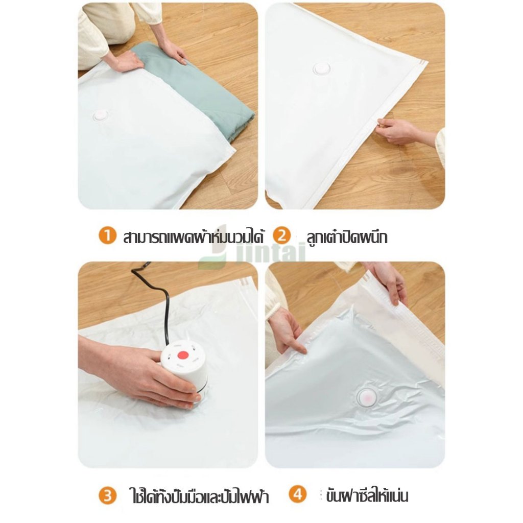 ถุงสูญญากาศสำหรับแพ็คเสื้อผ้าเดินทาง ลายนักอวกาศ แพ็คเสื้อโค้ท ถุงเท้า ผ้าพันคอ สะดวกต่อการจัดเก็บของในกระเป๋าเดินทาง