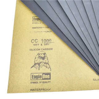 Eagle one กระดาษทรายน้ำ จำนวน12 แผ่น / เบอร์ ขนาด 9 ×11 นิ้ว กระดาษทราย เหมาะทั้งงาน ขัดแบบเปียก และ ขัดแบบแห้ง