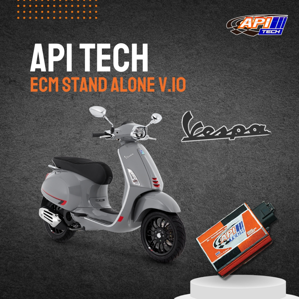 Vespa Sprint150 | API Tech ECM Stand Alone V.10 กล่องไฟสำหรับมอเตอร์ไซค์ ปรับอัตราการจ่ายน้ำมัน