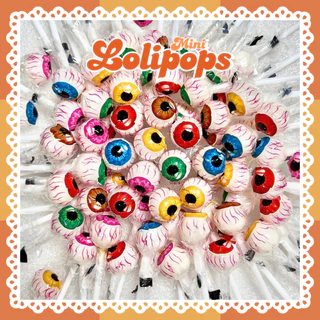 อมยิ้ม รวมอมยิ้มมินิ ชิ้นละ3.5g. (50-200ชิ้น) Mini lollipop สีสันสดใส อมยิ้มสผลไม้คละสี