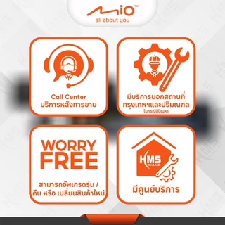 กล้องติดหมวกกันน็อค Mio MiVue™ MP30 GPS กล้องหน้า-หลัง คมชัดสูง ความละเอียด 2K มี GPS ในตัว