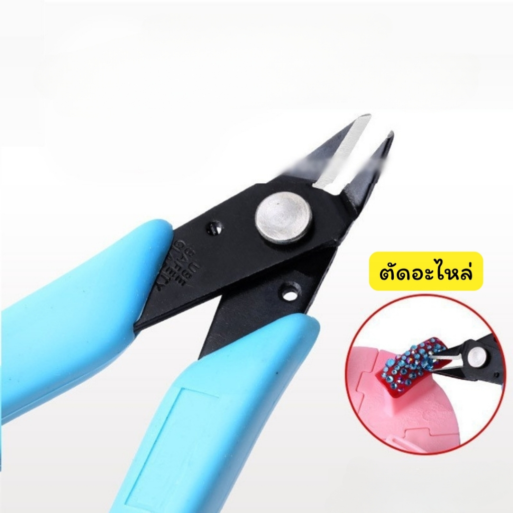 กรรไกรตัดจิวเวลรี่ กรรไกรตัดเพชร คีมปลายแหลม ใช้ตัดอะไหล่ติดเล็บต่างๆ (พร้อมส่ง) - รูปที่ 3