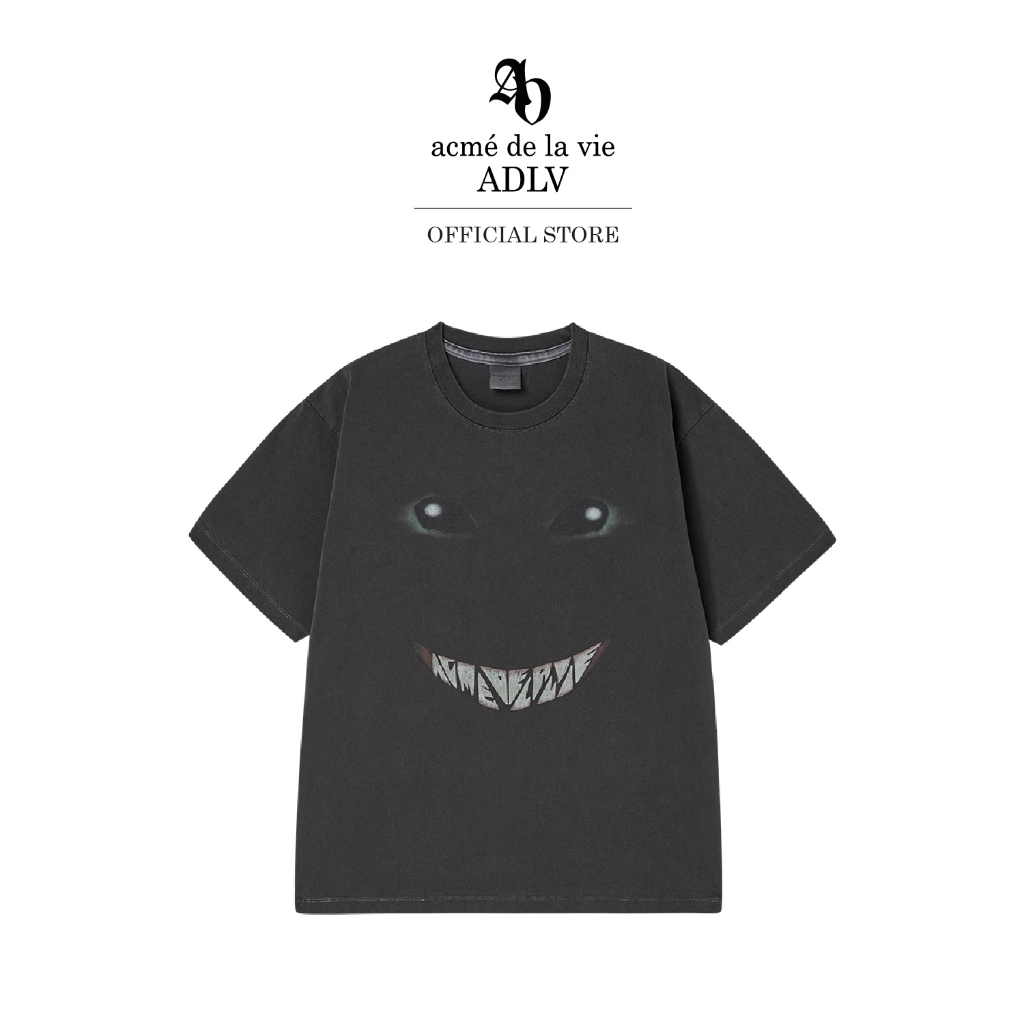ADLV [acme de la vie] เสื้อยืด Oversize รุ่น Alien Monster Pigment Short Sleeve T-Shirt Grey (50021SAMSSU_S5GYXX)