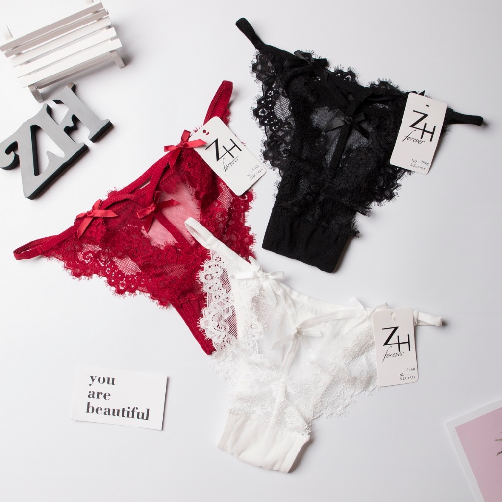 ZH-FOREVER.286 กางเกงชั้นในผ้าลูกไม้