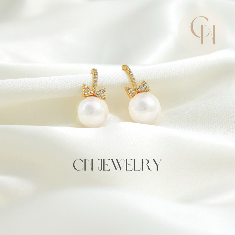 [⚡️ลดเพิ่ม 30% เก็บโค้ดหน้าร้าน] 1คู่ ต่างหู (วัสดุอย่างดี ไม่ลอกดำ แพ้ง่ายใส่ได้) CN Jewelry - รูปที่ 3