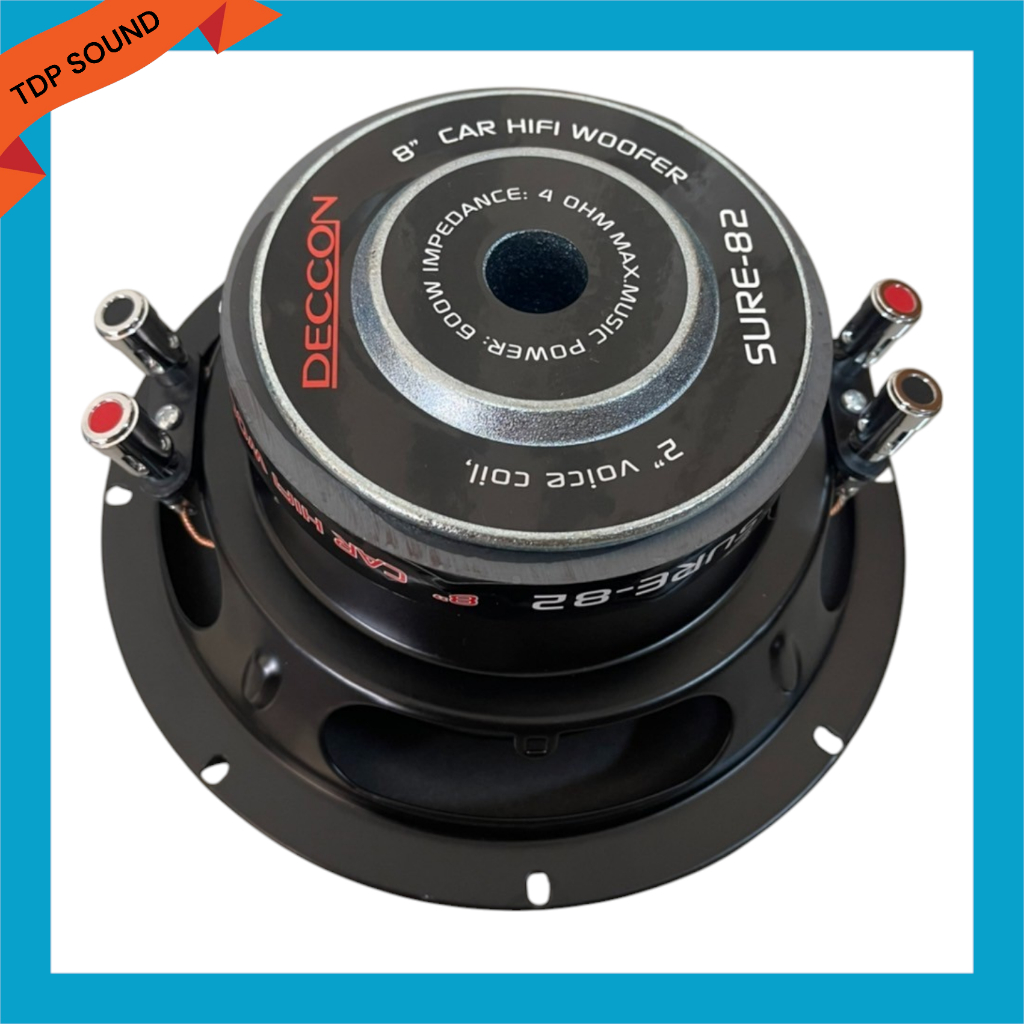 ดอกลำโพงซับรถยนต์ 8 นิ้ว 4 OHMS 600 วัตต์ SUB WOOFFER รุ่น CCON SURE-82 เก็บเงินปลายทางได้ 🚚✔(จัดส่งฟรีส่งไว) TDP SOUND