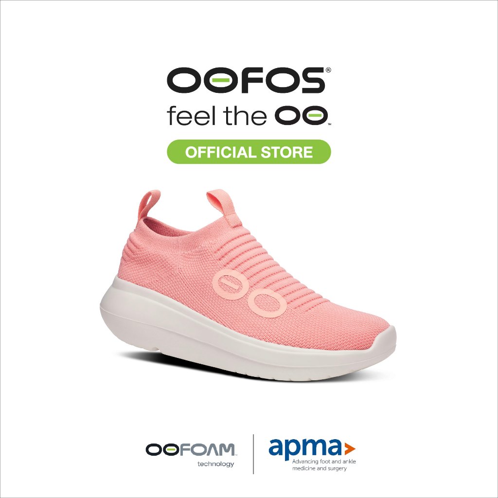 OOFOS Womens Oomy Zen Coral - รองเท้าเพื่อการฟื้นฟู