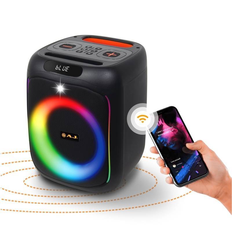 ลำโพง AJ X65,X95 Bluetooth Super Bass 60W แถมไมค์ไร้สาย+รีโมท ลำโพงปาร์ตี้ ลำโพงพกพา เสียงดี ของแท้