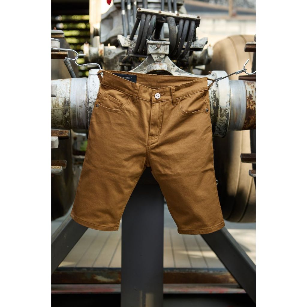กางเกงขาสั้นผู้ชาย ทรงกระบอกตรง Jack Russel Klassik JS-1 Straight Fit Dark Blue /Brown /Ovaltine /Olive Green/Cement