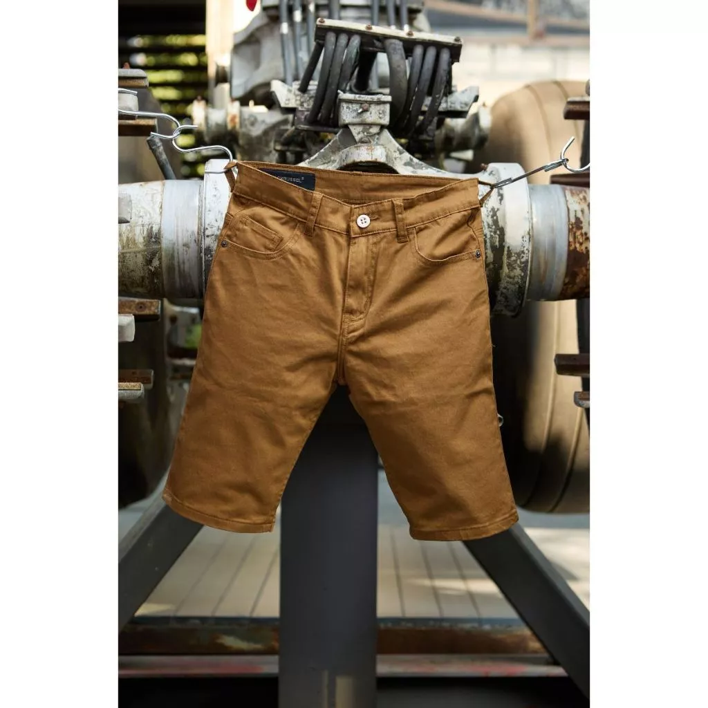 กางเกงขาสั้นผู้ชาย ทรงกระบอกตรง Jack Russel Klassik JS-1 Straight Fit Dark Blue /Brown /Ovaltine /Olive Green/Cement