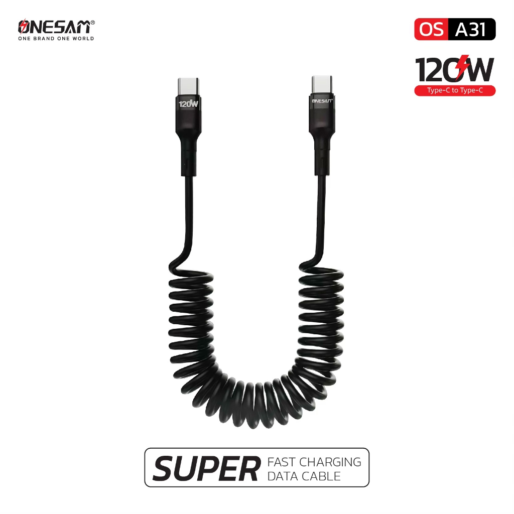 สายชาร์จ ONESAM รุ่น OS-A30 ,OS-A31 สาย Super fast charging data cable ยาว 1.5 ม. ของแท้ 100%