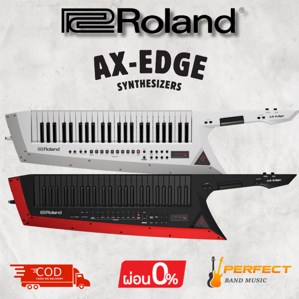 คีย์บอร์ดสะพาย Roland AX-Edge Keytar Synthesizers [ผ่อน 0% 10เดือน]