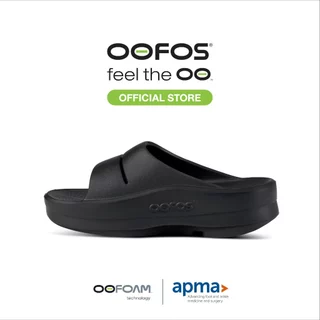 OOFOS Oomega Ooahh Black รองเท้าเพื่อการฟื้นฟู