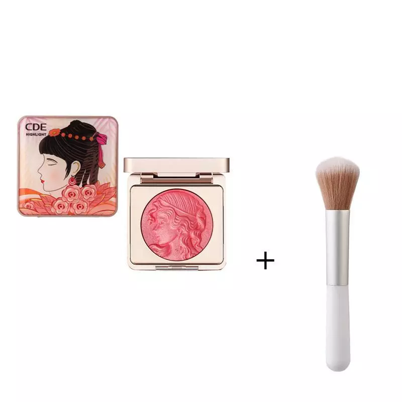 CDE พาเลทบลัชออน แถมแปรงฟรี เม็ดสีแร่ ครีม ส่องแสง หลายช่อง thumbnail 6
