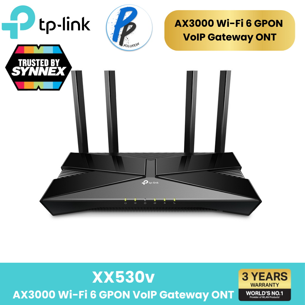 TP-LINK XX530v AX3000 Dual Band Wi-Fi 6 GPON Router