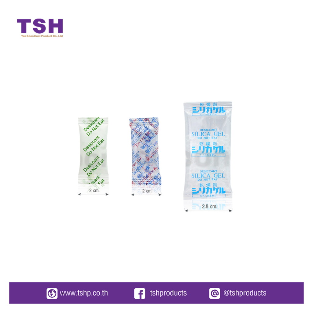 (แพค 100 ชิ้น) กันชื้นพลาสติก กันชื้นกระดาษ ซิลิก้าเจล แบบยาว 1g 3g