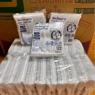 ช้อน-ส้อมใหญ่พลาสติก มีสีขาวและสีใส ตราAPอาเปา (ยกมัด) 1ถุงมี20แพ็ค=2,000ชิ้น