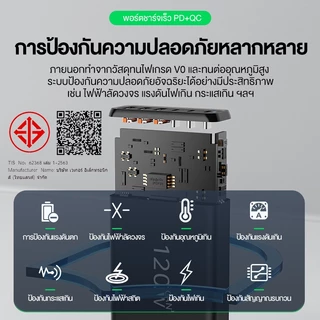 BASIKE 6 in 1 หัวชาร์จแบบชาร์จเร็ว 6 พอร์ต PD 120W ชาร์จเร็ว 6 พอร์ต Charger 3Type-C 3USB adapter fast charge อแดปเตอร