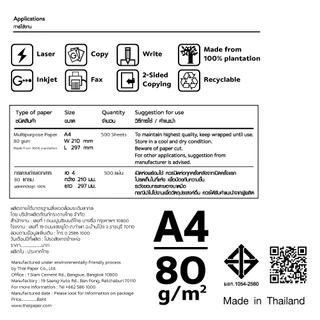 [ส่งฟรี!] Green Read กระดาษถ่ายเอกสารถนอมสายตา 80 แกรม A4 บรรจุ 5 รีม