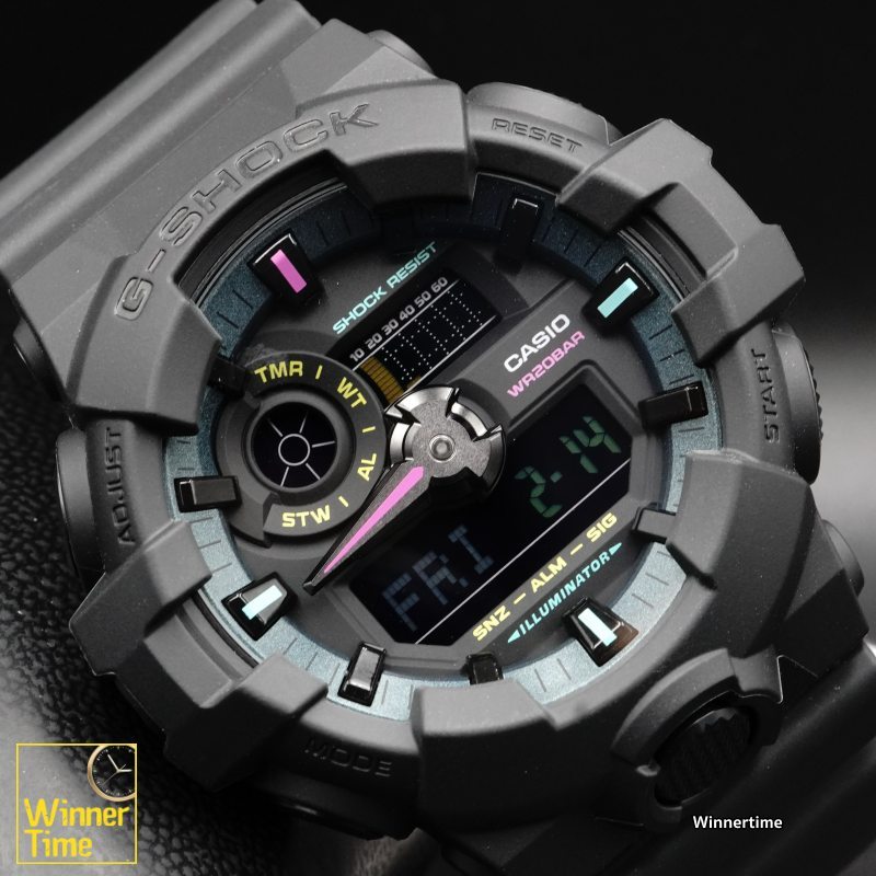 นาฬิกาCASIO G-SHOCK อะนาล็อก-ดิจิตอล ซีรีส์ GA-2100 รุ่น GA-700MF-1ADR