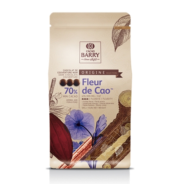 Cacao Barry Fleur de cao 70% ดาร์คช็อก CACAO ขนาด 500g