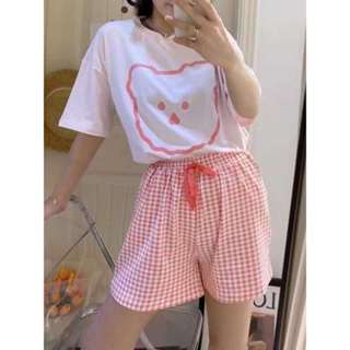 *พร้อมส่งจากไทย* ชุดนอนผู้ใหญ่ แขนสั้น ขาสั้น ชุดนอนน่ารักลา…