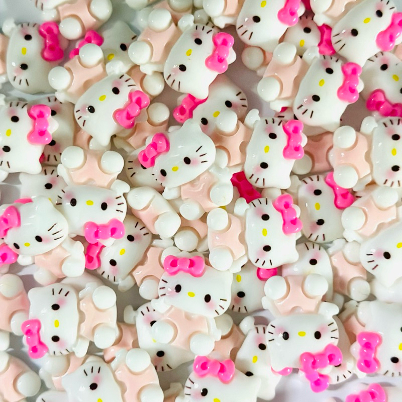 เรซิ่นคิตตี้สีชมพูงานเดี่ยว เรซิ่นคิตตี้เรซิ่นdiy ตกแต่งงานฝีมือ