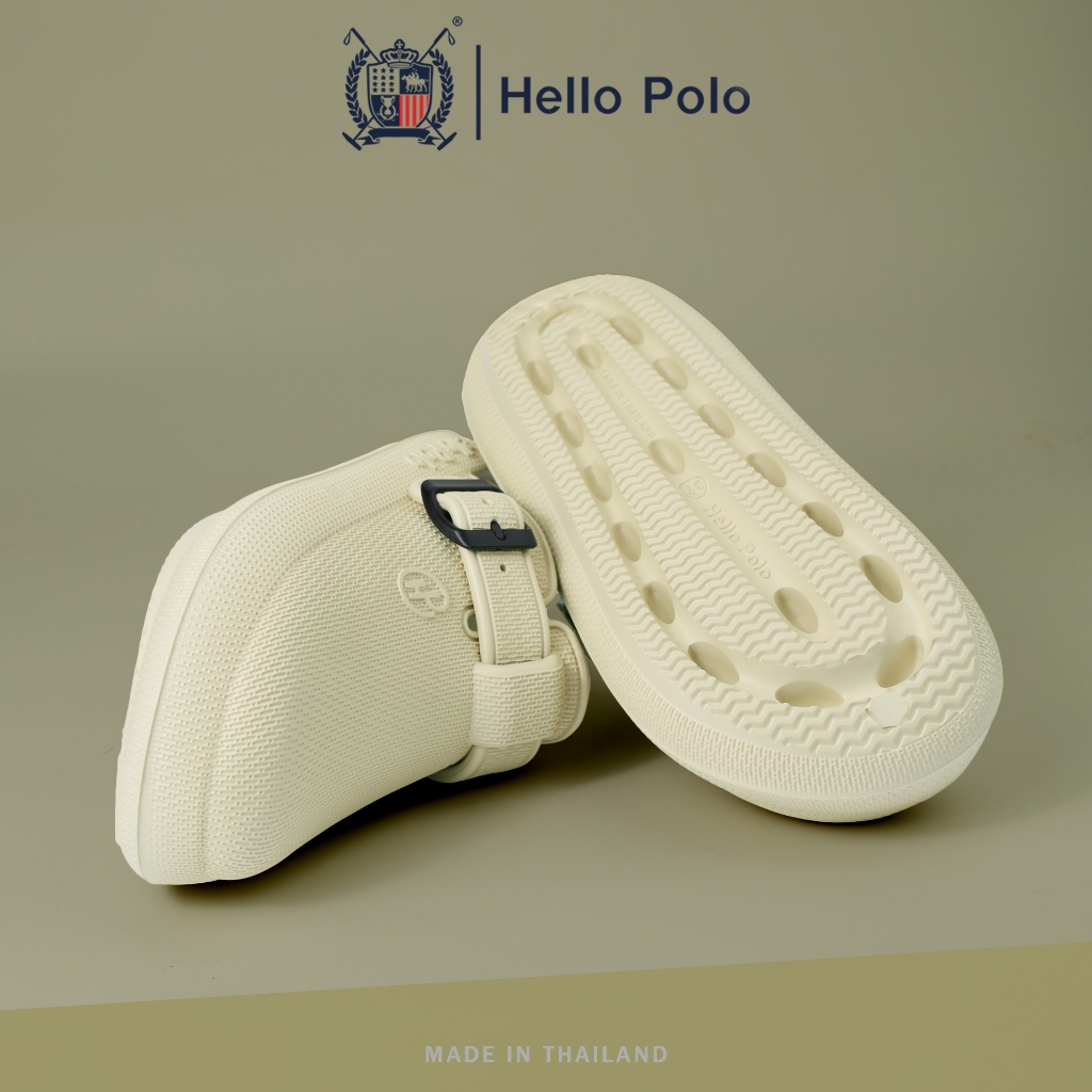 Hello Polo รุ่น HP8047  รองเท้าเปิดส้น รองเท้าแตะนุ่ม UNISEX  พื้นหนา กันลื่น วัสดุ EVA แฟชั่น สะดวกสบายทุกฤดู ลำลอง