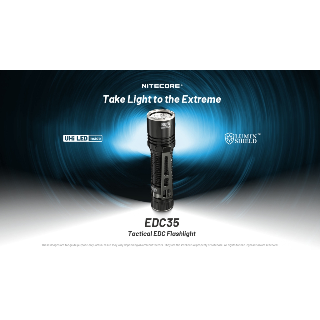 ไฟฉายNITECORE EDC35 สว่าง 5000 LUMENS ส่องไกล 500 เมตร