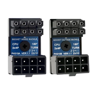 ข้องอไฟเลี้ยง CPU 8-Pin 180 องศา อะแดปเตอร์ไฟเลี้ยงซีพียู Adapter CPU สำหรับเก็บสายไฟ รับประกัน 1 ปี