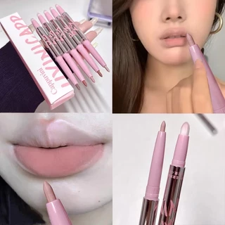 M469 Cappuvini ดินสอเขียนขอบปาก ลิปสติก เนื้อแมตต์ สองหัว พร้อมแปรงทาปาก สีชัด ติดทนนาน กันน้ำ