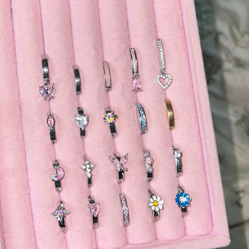 จิวสะดือสแตนเลสแท้ พร้อมส่งจากไทย💗รวมแบบหัวเพชร ถ่ายจากสินค้าจริง