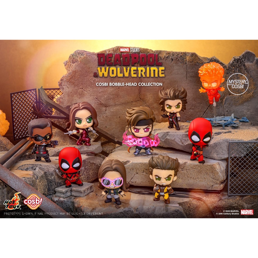 [พร้อมส่ง] Hot Toys Deadpool & Wolverine v.2 Cosbi series ลิขสิทธิ์แท้ ❤️💛 CosBaby ของสะสม