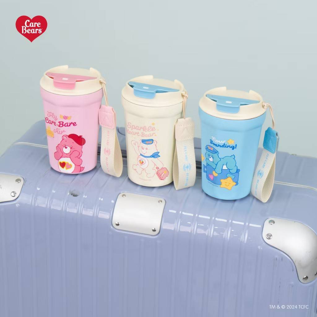 แก้วเก็บอุณหภูมิ Carebears ได้ทั้งร้อนและเย็น ลายแคร์แบร์ ลิขสิทธิ์แท้
