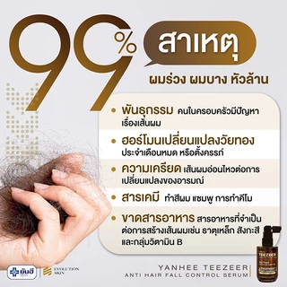 YANHEE TEEZEER [ของแท้100% ส่งไว ถูกสุด] : ยันฮี ทีเซอร์ เซรั่ม บำรุงเส้นผมแข็งแรง เพิ่มการงอกใหม่