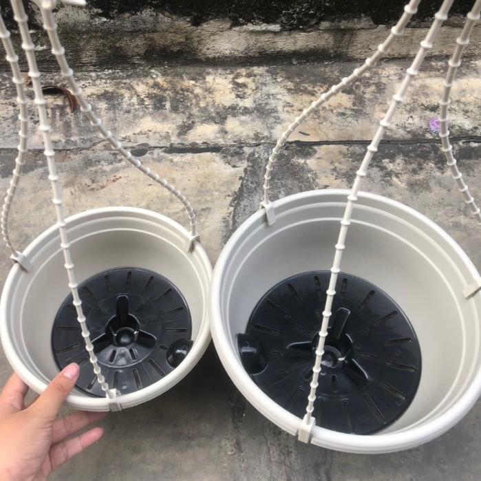 กระถางแขวนโซ่พลาสติก8นิ้ว/10นิ้ว พร้อมส่ง - รูปที่ 5