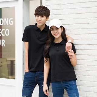 เสื้อโปโล POLO เสื้อคอปกแขนสั้นผู้ชายผู้หญิง เสื้อแขนสั้นคอปก Unisex ผ้าไมโครโพลีเอสเตอร์