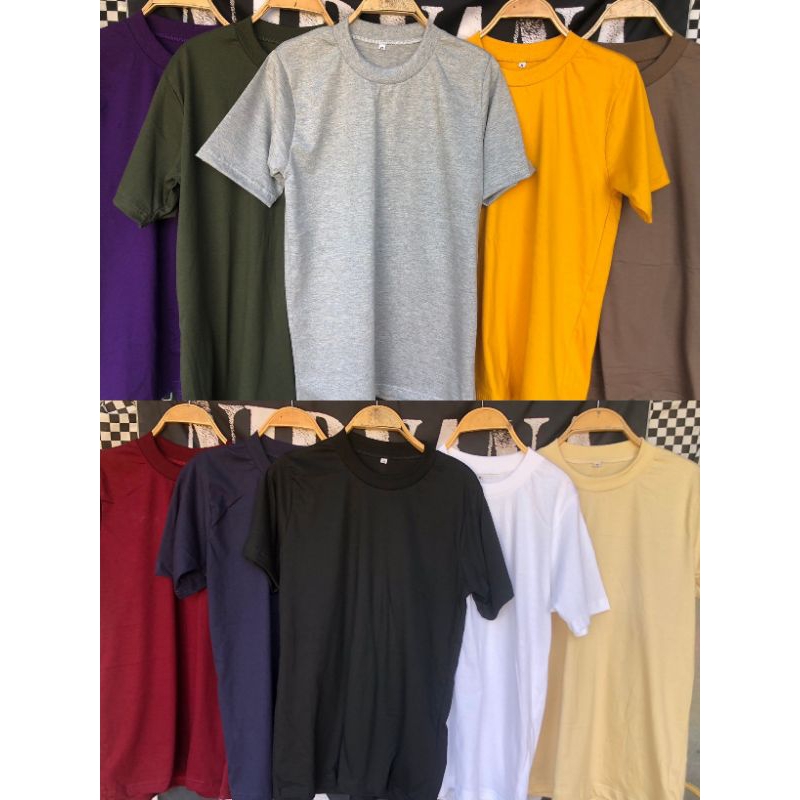 เสื้อยืดสีพื้นผ้าคอตตอน👕🌹SML