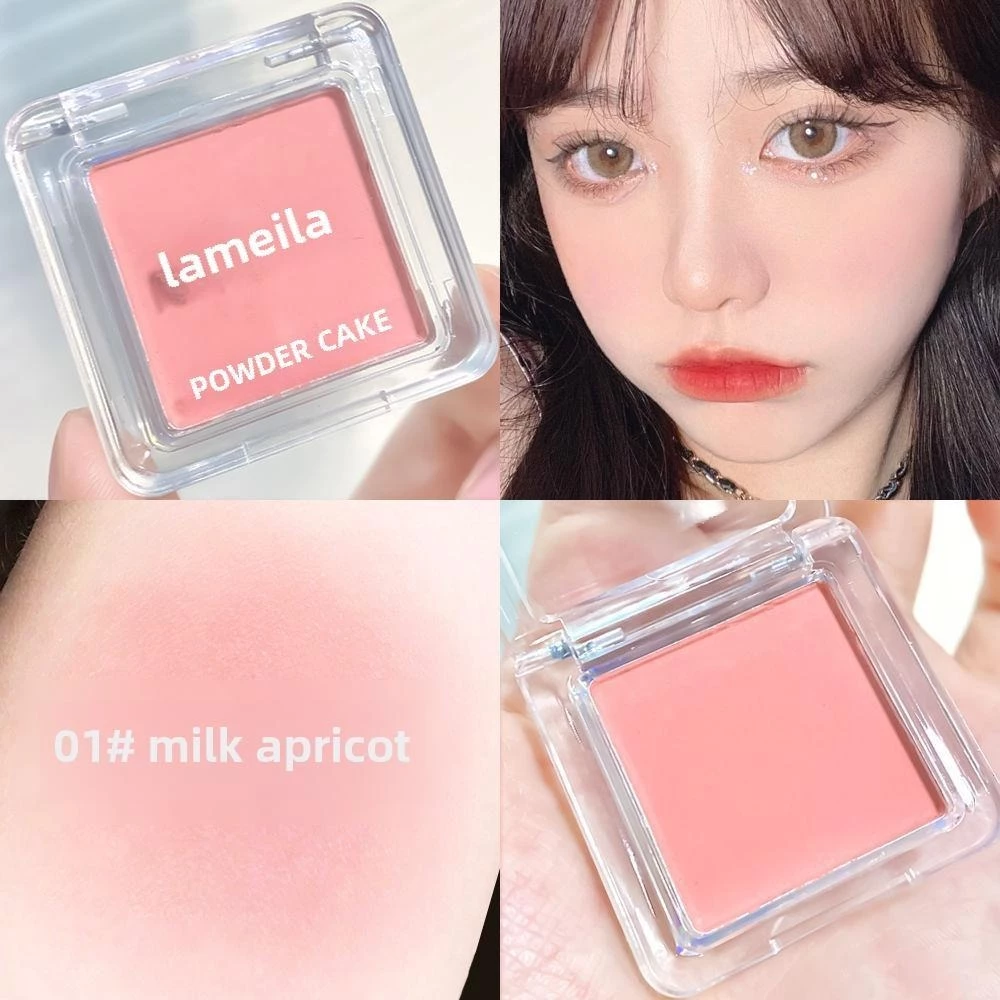 Lameila บลัชออนเนื้อครีม ชมพูพีช-ส้มพีช กันน้ำ ติดทน thumbnail 4