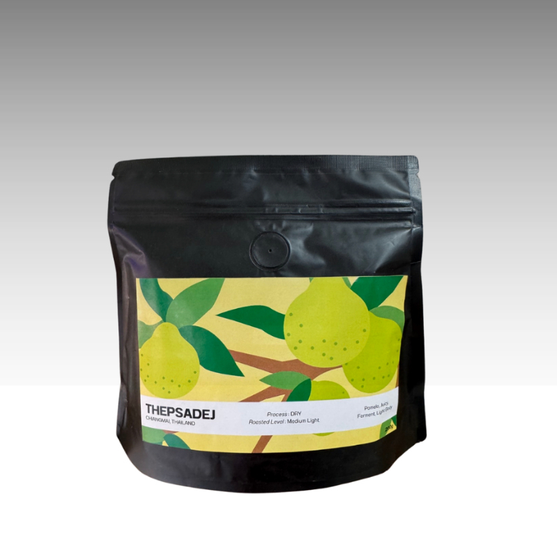 กาแฟคั่วเทพเสด็จ Dry Process คั่ว Medium Light Roast