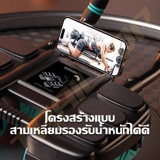 TRAILTOP ลูกกลิ้งบริหารหน้าท้อง อัพเกรด 4 ล้อ ลูกกลิ้งออกกาย 6ข้อศอกสนับสนุน รับน้ำหนักสูงสุด 250KG