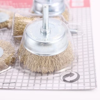 แปรงลวดขัดสนิมทองเหลือง Wire Brush 5 ตัวชุด