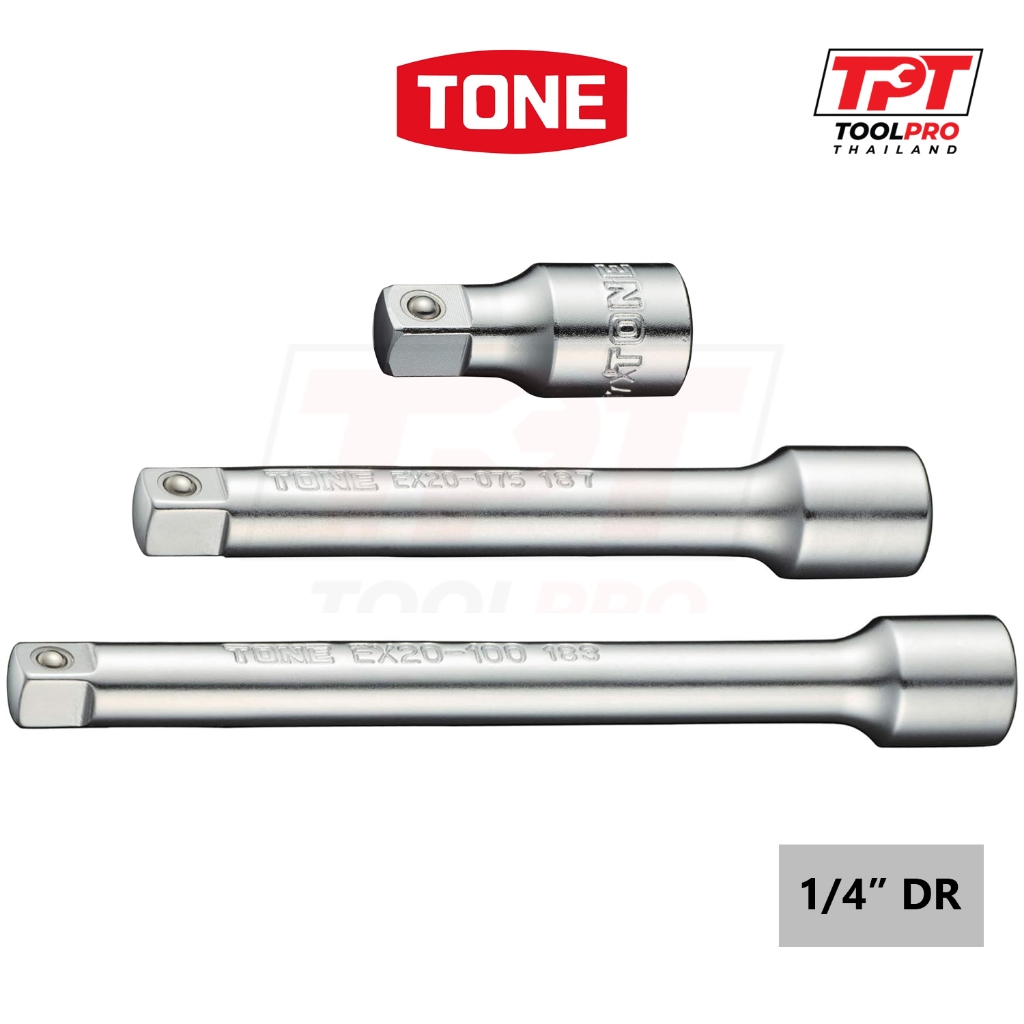 TONE ด้ามต่อลูกบล็อก 1/4", Socket Extension (EX20- )