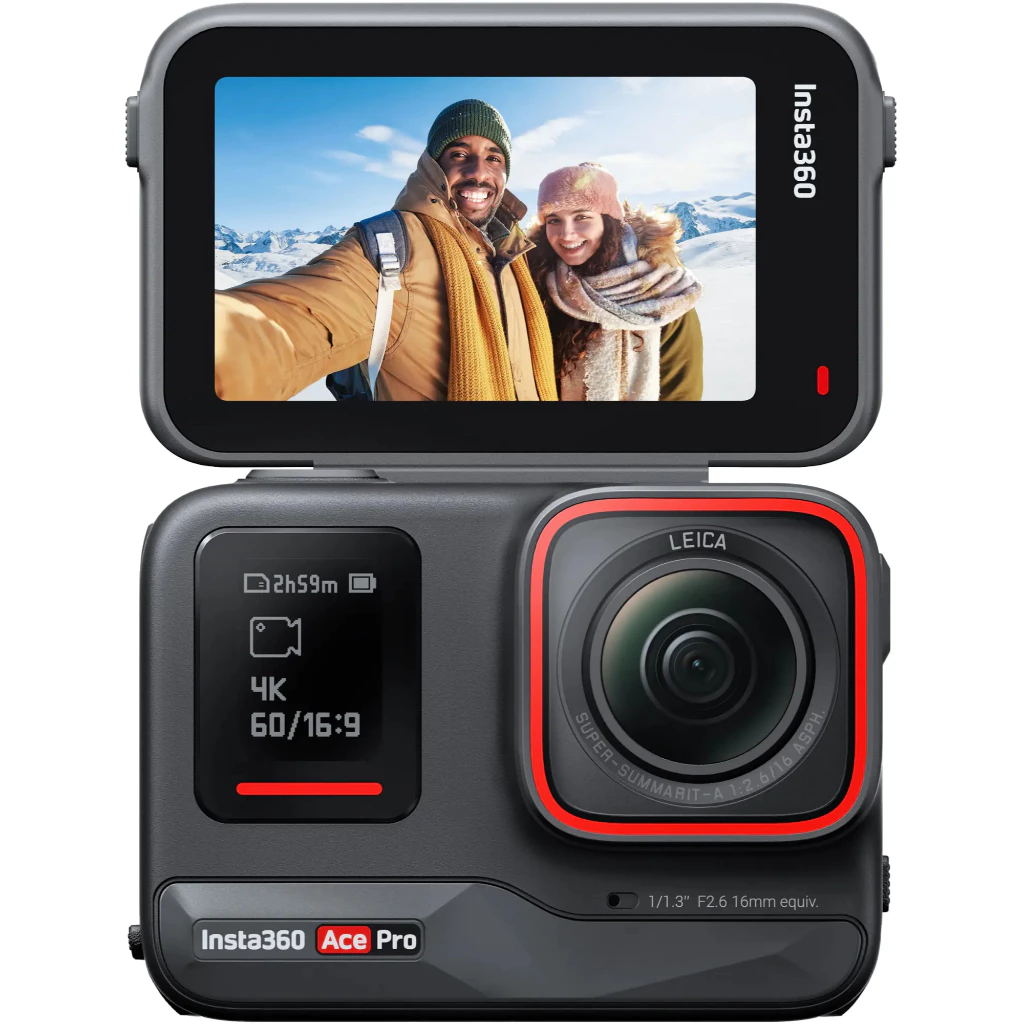 Insta360 - Ace Pro AI-Powered Waterproof Action Camera - Black thumbnail 4