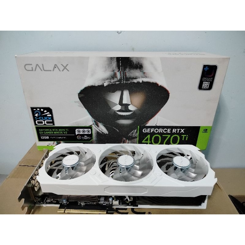 GALAX RTX 4070TI EX GAMER WHITE V2 12GB GDDR6X  มือสองประกันไทย