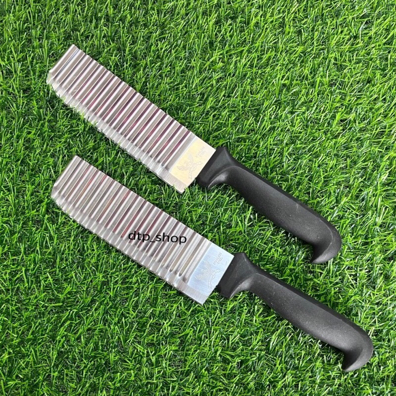 มีดหั่นหยัก ด้ามจับพลาสติก มีดหั่นผลไม้ มีดหั่นเฟรนฟราย มีดหยัก