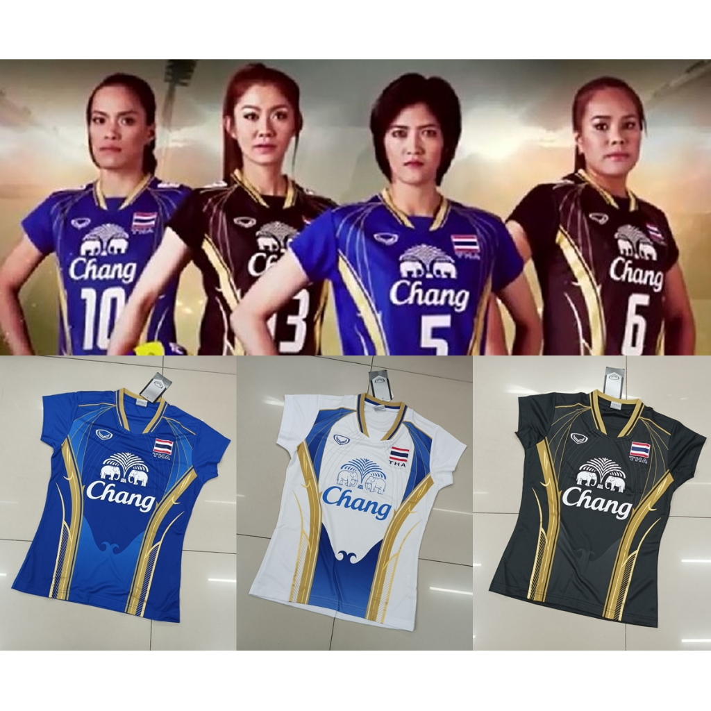 Grand Sport เสื้อแข่ง วอลเลย์บอลทีมชาติไทย 2014 (หญิง) THAILAND Volleyball JERSEY ของแท้ ใหม่ป้าย มื