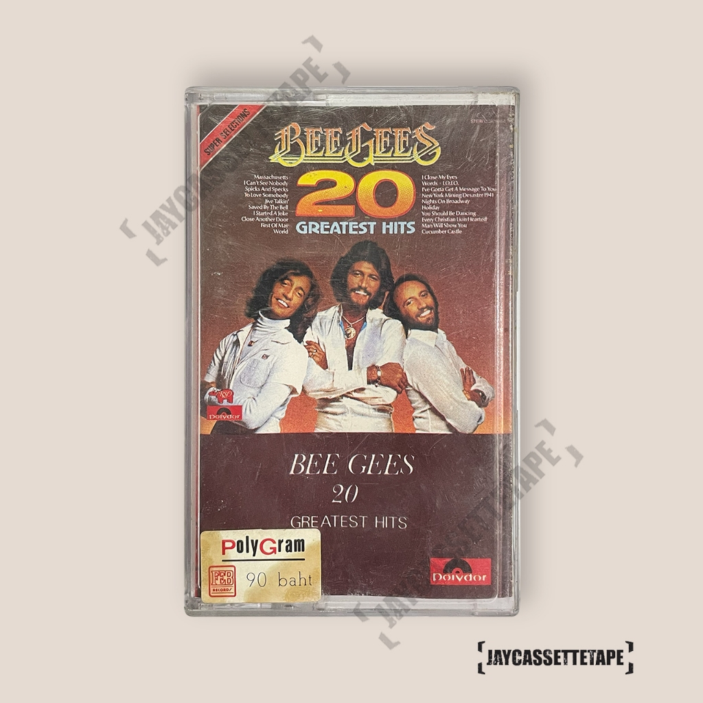 Bee Gees อัลบั้ม 20 Greatest Hits เทปเพลง เทปคาสเซ็ต เทปคาสเซ็ท Cassette Tape เทปเพลงสากล