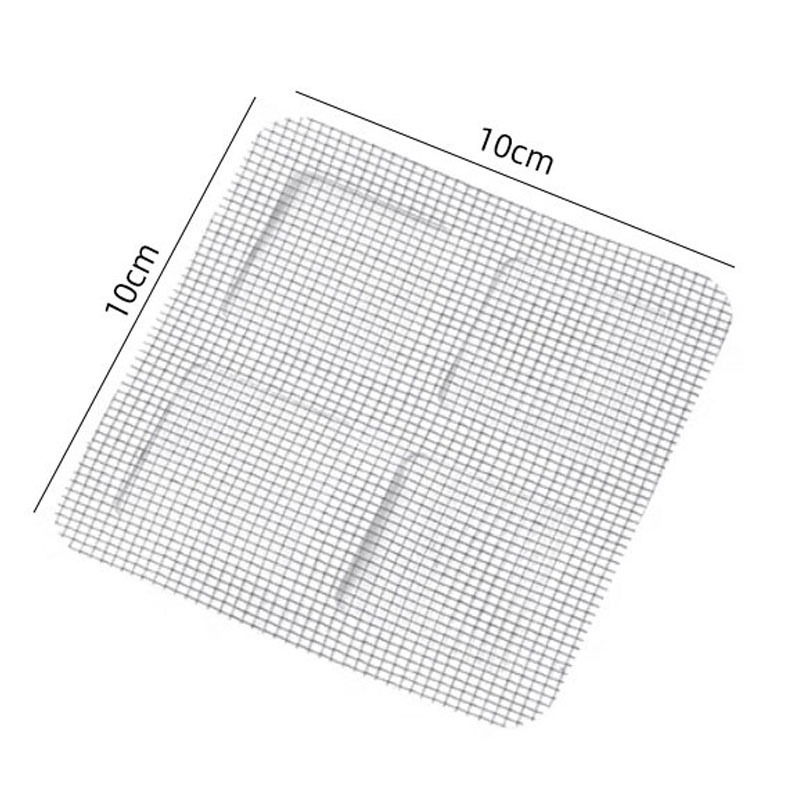 10 แผ่น ที่ปิดท่อ สติ๊กเกอร์ตาข่าย  ป้องกันแมลง ดักเศษผม  ตะแกรงกรองระบายน้ำ ป้องกันการอุดตัน - รูปที่ 4
