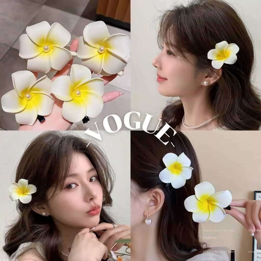 Vogue🌟พร้อมส่ง🌟 กิ๊บติดผม ลายดอกไม้น่ารัก สไตล์เกาหลี ลิลาวดี (Gift Flower)